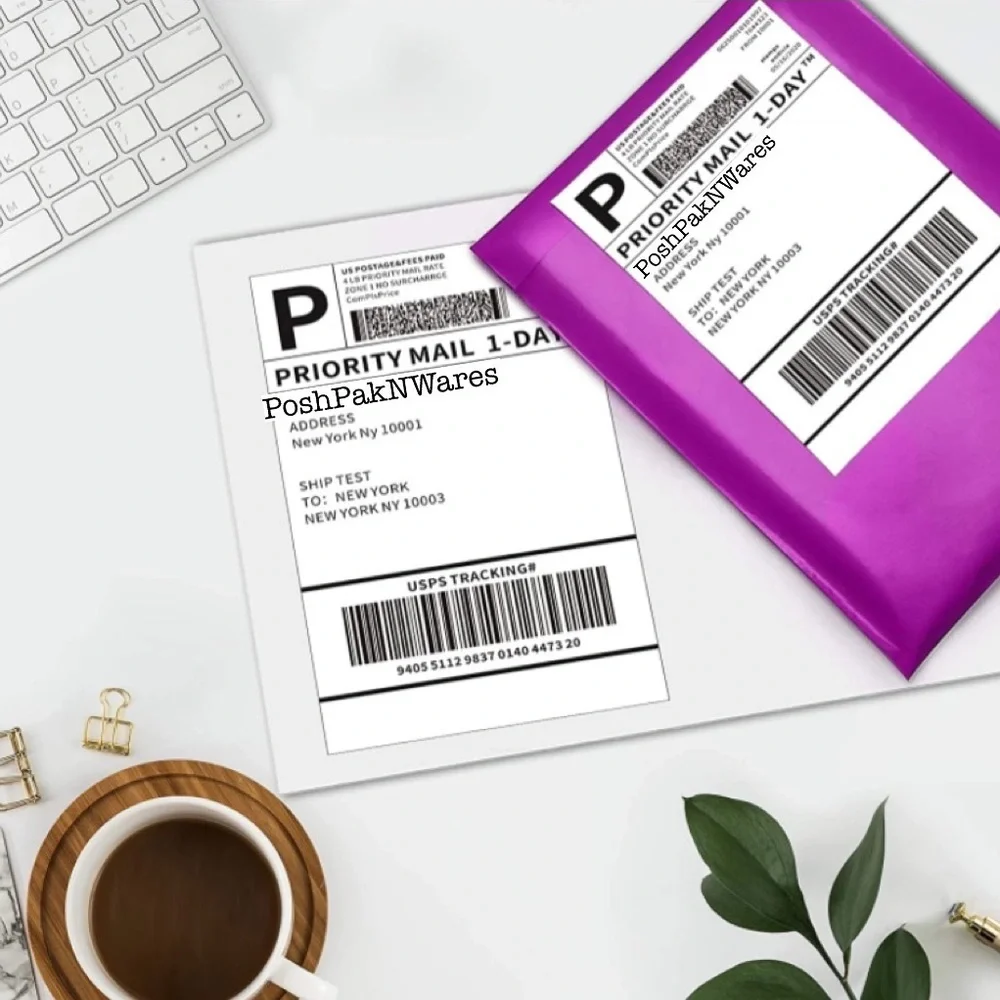 𝅺40 Blank Shipping Labels = 20 sheets Fixed price